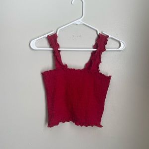 Red cropped tank from Hollister!